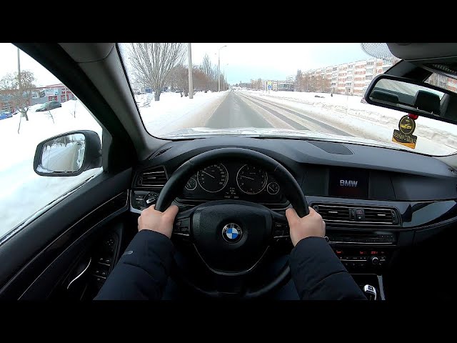 Анонс видео-теста 2010 BMW 523i city car driving