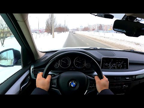 Анонс видео-теста 2017 BMW X5 POV test drive city car driving