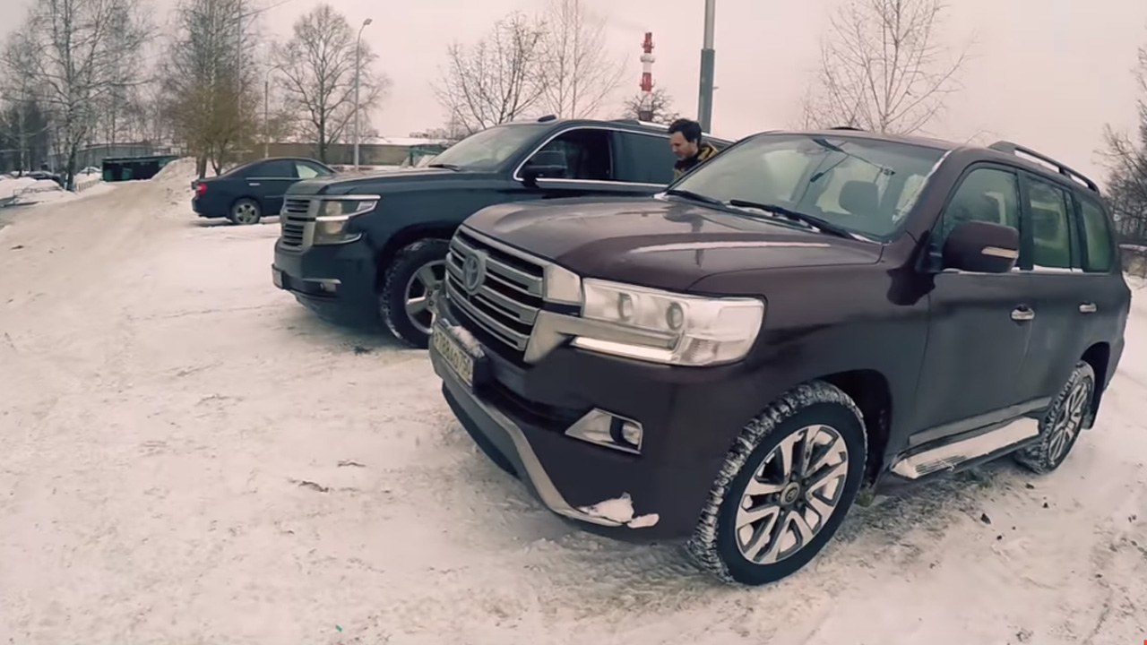 Анонс видео-теста Почему Крузак, а не ТАХО?! Тест драйв Chevrolet Tahoe сравнение с Toyota Land Cruiser 200 обзор