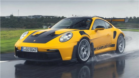 Анонс тест-драйва Porsche и Michelin представили дождевые шины для 911 GT3 RS