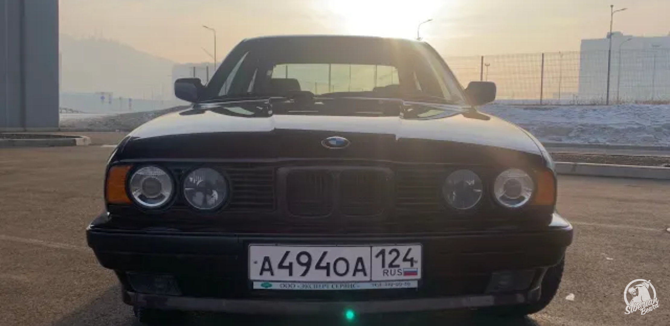 Анонс видео-теста Баварский пропеллер bmw e34 3,5 литра в сибири