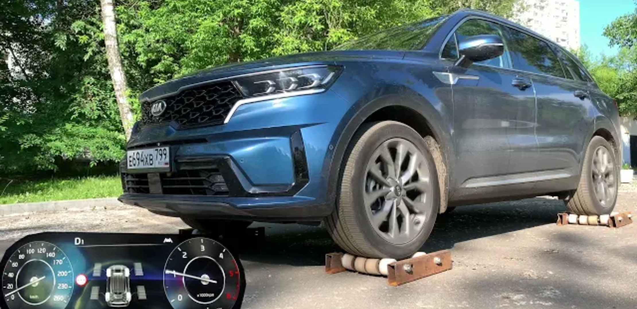 Анонс видео-теста Как гребёт Kia Sorento дизель и робот - чит суперстенда