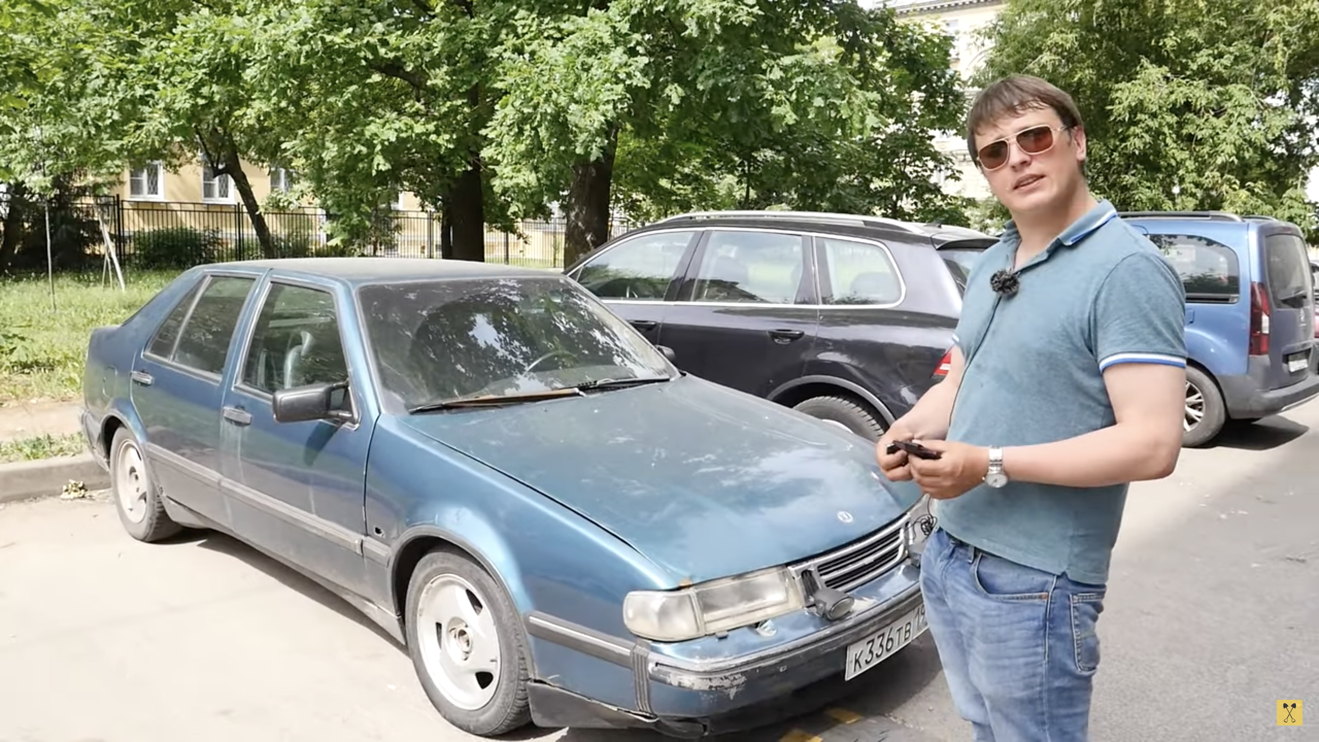 Анонс видео-теста Saab 9000 Сааб 9000 Швед с Джонсоном