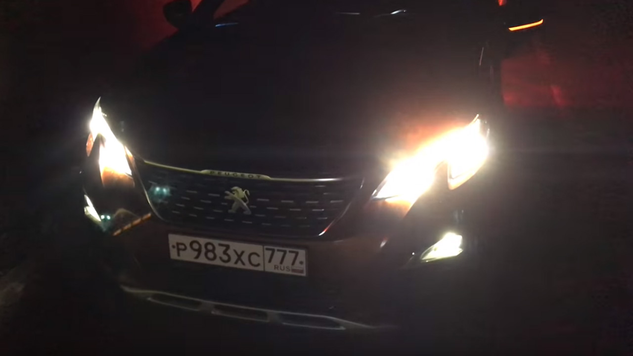 Анонс видео-теста Ночной обзор Peugeot 3008 - вот это свет!